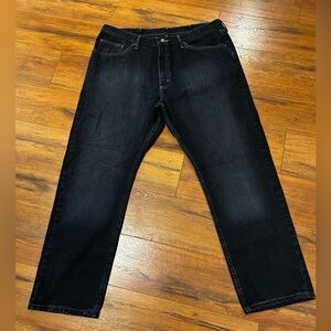 Wrangler Men’s 40x30 Regular Straight Dark Wash Premium Denim Jeans Pants